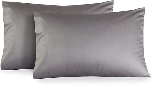 Miniatura 4 de Royal Tradition Hecho en Estados Unidos juego de sábanas de lujo de algodón puro de 800 hilos (tamaño king, gris) ropa de cama pesada de tejido de