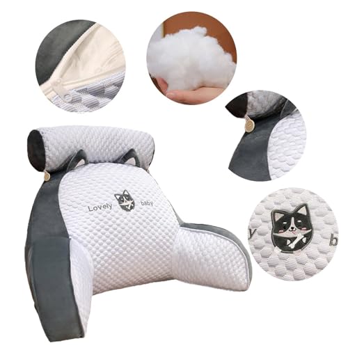 Miniatura 5 de Lisutupode Cojín Para Cama De Lectura, Respaldos Para Sentarse En La Cama, Cojín De Lectura Para Cama, Cojín Para El Respaldo De La Cama, Cojín Cómodo Con Reposabrazos, Cojín De Lectura Para Adultos,