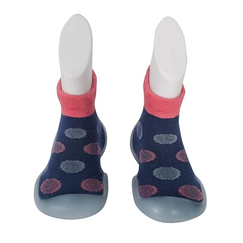 Image of Infantso Lightweight Anti-Skid Sock Shoes for Babies, Kids & Toddlers - Soft Sole Breathable Cotton Sneakers with Anti-Collision Toe, Perfect for Infants' First Walking Steps, Comfortable & Safe Fit