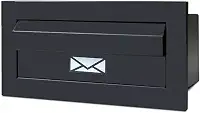 Caixa de Correio Inox Preta, Branca e Cromada – Estilo e Resistência! (Preto)