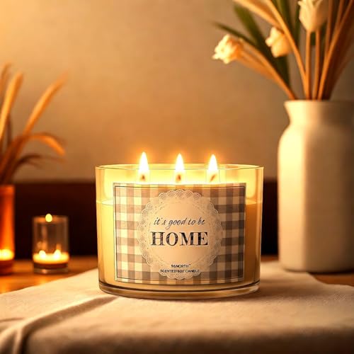 96North SC-F Fresh Linen & Soft Amber Candle | Large 3 Wick Jar Candle thumb #6