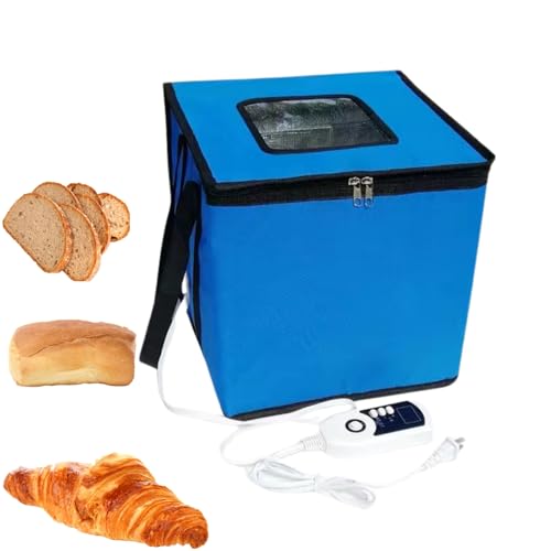Cloud Fire Caja de fermentación plegable para masa, ajuste de temperatura, caja de fermentación con tapa, armario de fermentación multifunción extraíble para el hogar, pan, pizza, yogur, vino de arroz