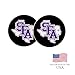 Desert Cactus Stephen F. Austin State University Car Coaster Lumberjacks SFA Absorbent Sandstone Car Cup Coasters Set of 2 (Design A)