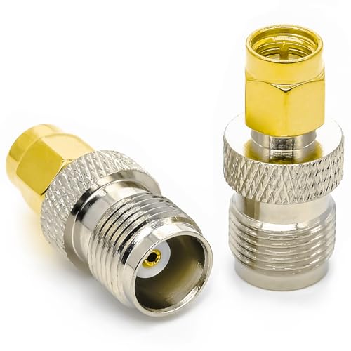 Adaptador coaxial SMA macho a TNC hembra x2 miniatura 5