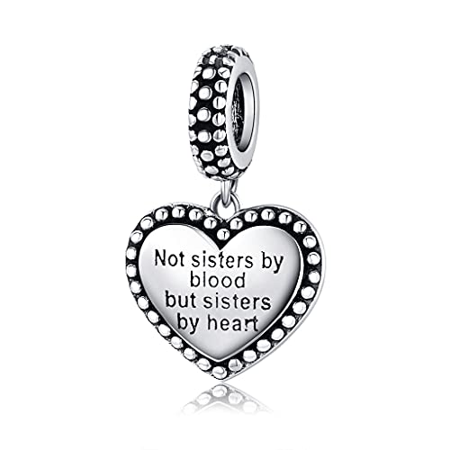 Bracciale Charm Bead Sorella a forma di cuore e migliore