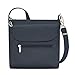 Travelon Anti-Diebstahl Classic Mini Umhängetasche, Midnight, 8.5 x 8.5 x 2, Klassische Mini-Schultertasche mit Diebstahlschutz
