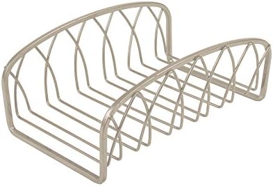 Spectrum Diversified Twist Guest Holder Holds Paper Hand, Modern Décor, Fits Rectangular Disposable Towels for Bathrooms, Small, Satin Nickel