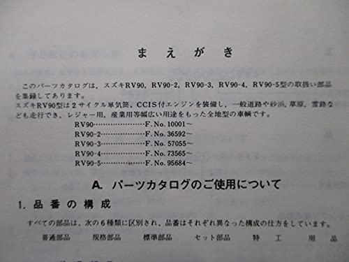 Amazon.co.jp: バンバン90 パーツリスト スズキ 正規 中古 バイク 整備