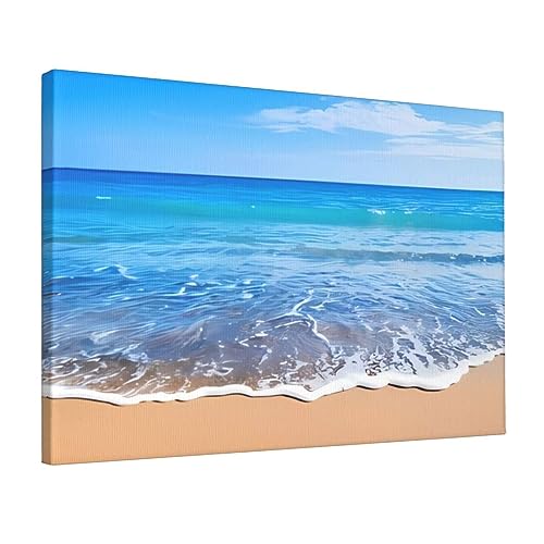 Toile plage et mer poster art mural peinture salon chambre décoration moderne 30x45