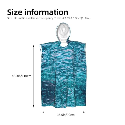 Peignoir à langer microfibre et poncho surf avec imprimé mer - 4