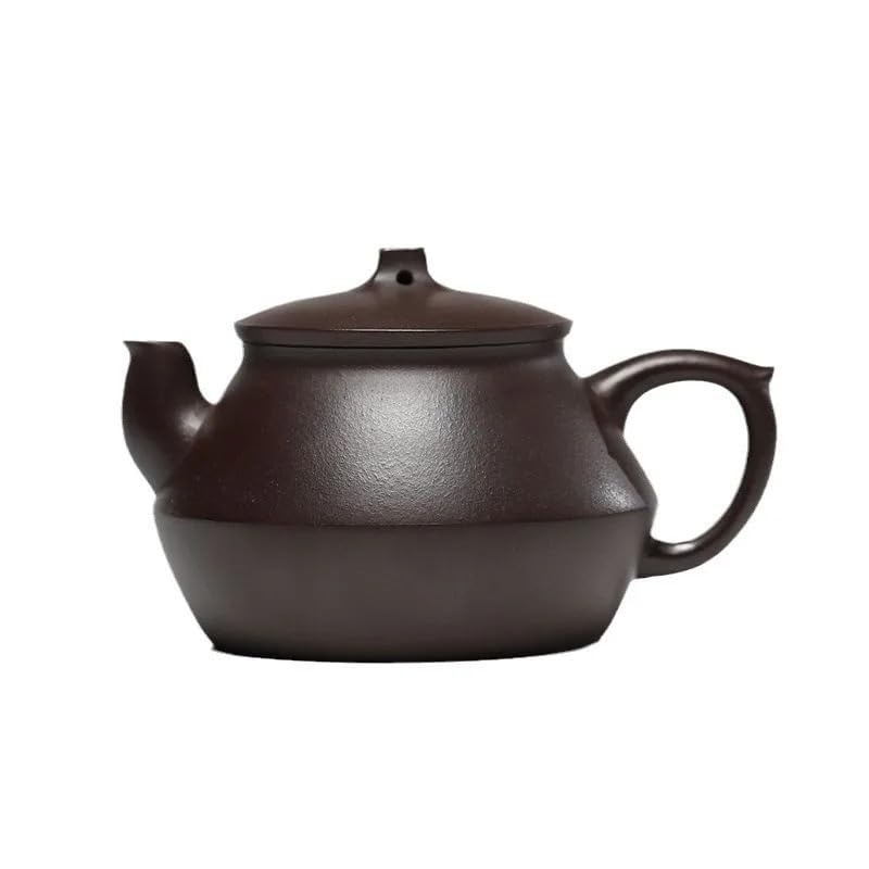 Bouilloire à thé 190 ML, théière Classique en Argile Violette, poterie Artisanale en Terre Crue Violette avec Filtre, Service à thé Chinois Zisha, théière pour cuisinière