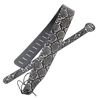 Rebellious Sangle de guitare basse et électrique en cuir de 7,9 cm de large, sangle de guitare basse, sangle réglable vintage réglable - Les Beatles, Paul McCartney, John Lennon, RIngo Starr, George Harrison Rebellious Sangle de guitare basse et électrique en cuir de 7,9 cm de large, sangle de guitare basse, sangle réglable vintage réglable – Image 5