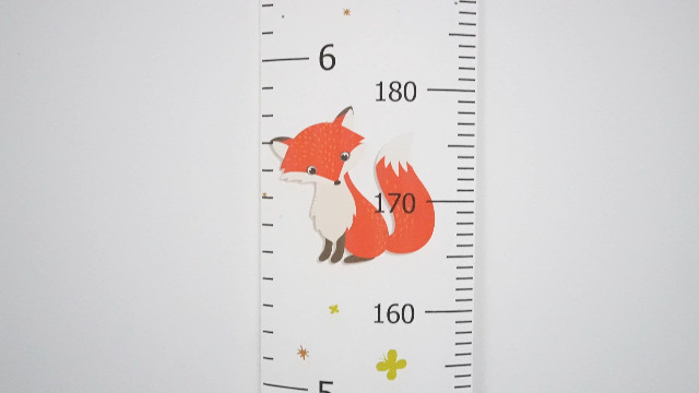 Toise Murale En Bois Pour Enfant - Règle De Mesure étoilée 35,4 Cm - Décoration Chambre, Suivi De La Croissance - 5