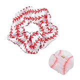 Baseball Player Hair Accessory Gifts for Baseball Mom Lover Hair Tie Clips Sport Elastic Hair Scrunchies Claw Clips for Women Girls Cheerleader Ponytail Holder Decoration for Party Favor