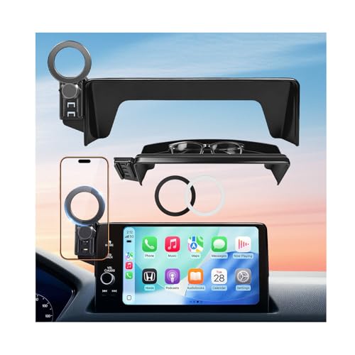Katorn Car Phone Holder for Honda Civic 11th Gen 2026 2025 2024 2023 2022 (Only for 7/9-Inch Screen) 360 Rotation Magnetic Cell Phone Mount Compatible with Magsafe Does Not Affect Air Vent