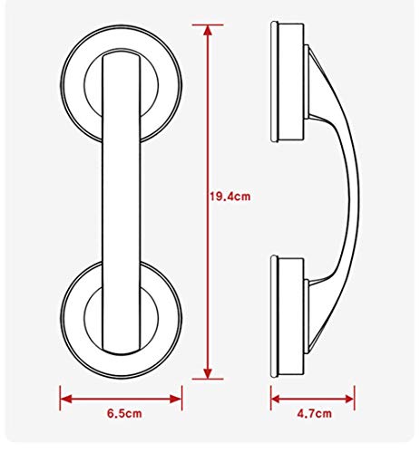 Janteelgo Suction Grab Bar, Portable Suction Handle Bar Suction Grip Bar For Window Door Drawer Cabinet Mini Fridge Grab Puller (Silver) #TOP5