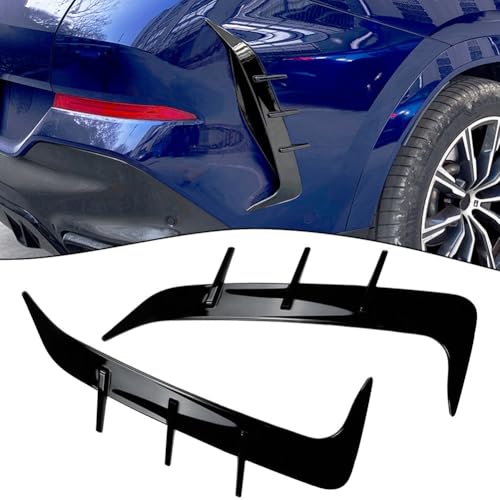 Alerón divisor de parachoques trasero para BMW X6 G06 cubiertas de ventilación negro ABS