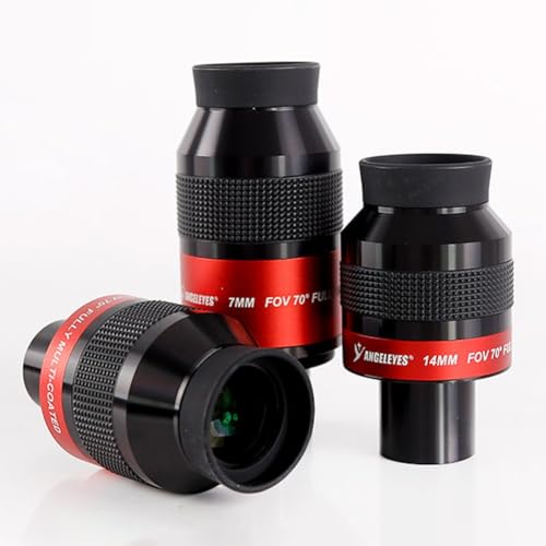 Ocular premium de campo plano y 1.25" con gran angular de 70 grados FMC 4