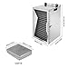 Food Dehydrator 18 Stainless Steel Trays Freeze Dry Machine, 110V Dehydrator Machine with Adjustable Timer and Temperature Control for Jerky, Dog Treats, Meat, Fruit, Herbs