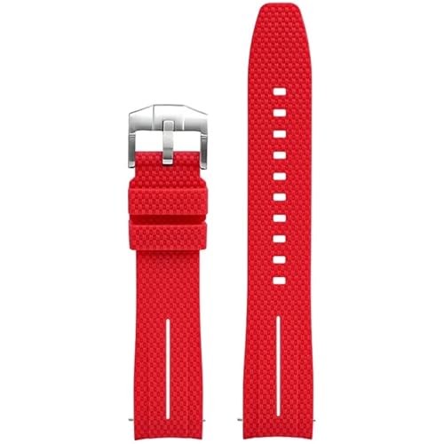Sangle d'extrémité incurvée Forx S Watch en caoutchouc premium silicone de 20 mm