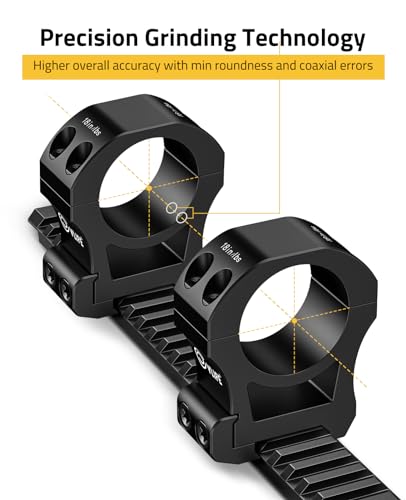 Image of CVLIFE Precision Scope Rings Mount - Compatible with Picatinny Rails and More - 2 Pieces