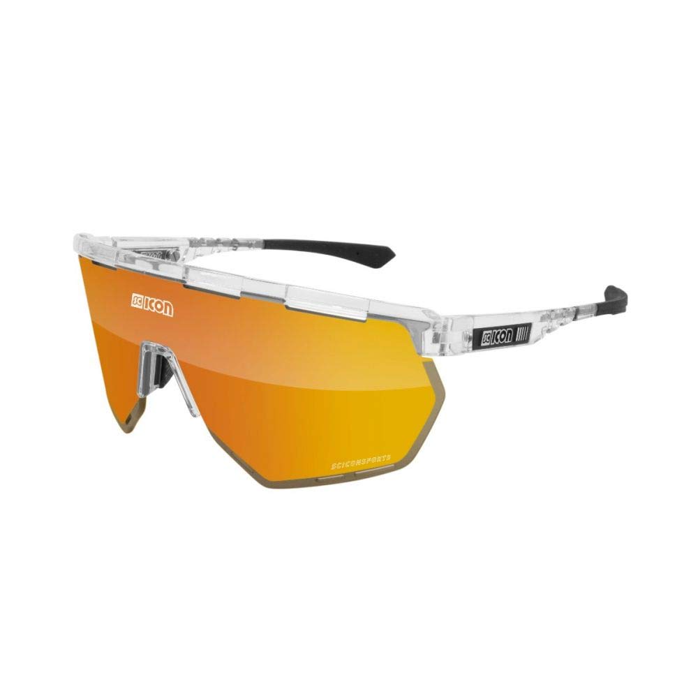 Scicon Sports Aerowing Occhiale Sportivo Ciclismo (Cristallo Lucido/Bronzo Specchiato)