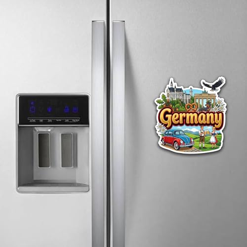 Image of Fridge Magnet - Premium Engineered Wood Souvenir, Laser-Cut Decorative Magnet for Home, Office & Travel Gifts - Germany