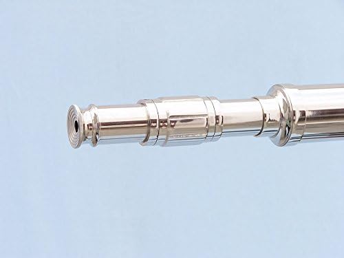 Hampton Nautical ST-0117CH Floor Chrome Galileo 65"-Standing Telescope Nautical Home Decor