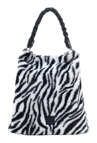 Bolso de hombro Hobo FREDsBRUDER en cuero con diseño de cebra suave y moderno