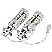 pour ampoule led h3 100w longue portee EBTOOLS 1 paire d'ampoules diurnes blanches brillantes de brouillard de la puissance élevée de la voiture H1 H3 12V-24V 80W 1400LM, alliage d'aluminium