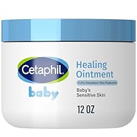 Cetaphil Baby Healing Ointment, Diaper Rash Ointment Soothes and Protects Baby's Irritated Skin, Skin Protectant For Dry Skin, 12oz