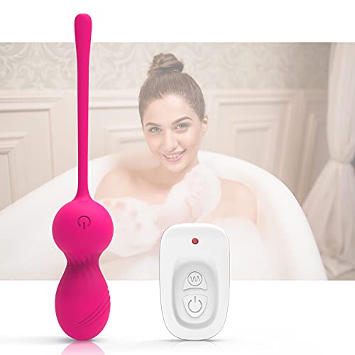 PIPOOR Ben Wa Ball Kegel Exercise Product 9 Modes &15 Meters Remote Control Kegel Exercise Balls Doctor Recommended Kegel Exercise for Pelvic Floor Pelvic & Tightening (Red), 1 Count (Pack of 1)