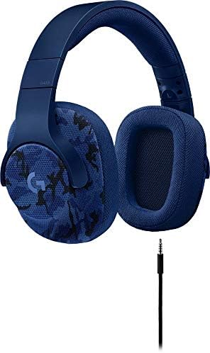 Logitech G433 7.1 Wired Gaming Headset with DTS Headphone: X 7.1 Surround for PC, PS4, Pro, Xbox One, S, Nintendo Switch – Camo Blue