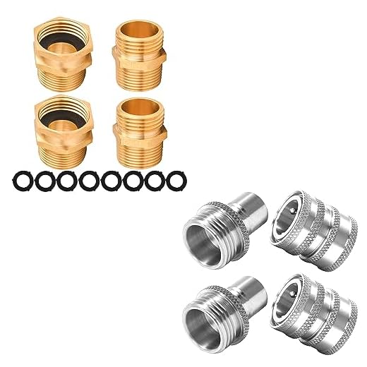 M MINGLE Garden Hose Adapter with Washers