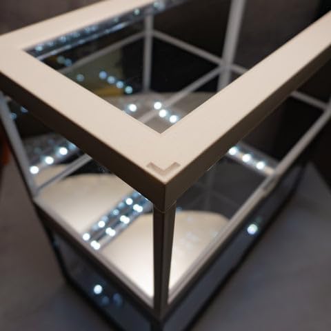 Miniatura 4 de Illumicase+ Vitrina Coleccionable Blanca con Luces LED y Espejo Base y Trasero para Modelos a Escala 164 143 132 124 118 Illumibox