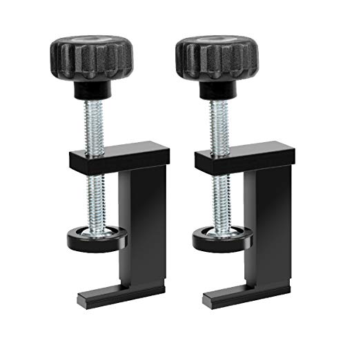 Image of POWERTEC 71438 T-Track Clamp Vice | Hold Down Clamps for T-Tracks Accepting 1 /4 Inch hex head Bolts - 2 Pack