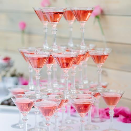 Qeirudu 40 Pack Plastic Martini Glasses thumb #5