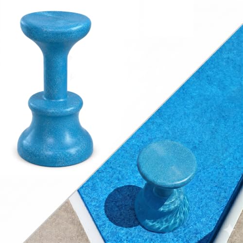 Butaco sumergible para piscina, taburete preponderado para uso bajo el agua, apto para todo tipo de piscinas, tamaño 30 pulgadas y color Granito Turquesa (1 unidad)