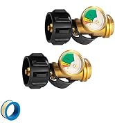 Ninyoon New Version Propane Gauge for 5-100 lb Tank, Universal QCC1 Propane Tank Gauge Level Indi...