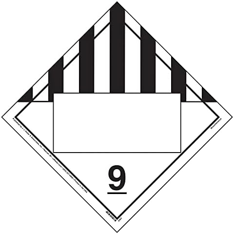 Class 9 Miscellaneous Placard, Blank 25-pk. – 10.75″ x 10.75″ Removable Self Adhesive Vinyl for Temporary Applications, DOT Hazmat Compliant, J. J. Keller & Associates, Inc. Class 9 Miscellaneous Placard, Blank 25-pk. – 10.75″ x 10.75″ Removable Self Adhesive Vinyl for Temporary Applications, DOT Hazmat Compliant, J. J. Keller & Associates, Inc.