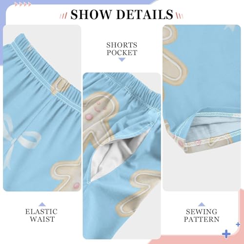 Cookies Bow Boys Pants Boys Athletic Pants Long Pant for Boywith Pockets Wide-Leg Size 6-14Y4