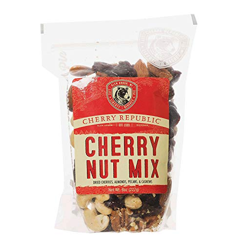 Cherry Republic Cherry Nut Mix - Nutrition-rich Trail Mix Featuring Montmorency Tart Dried Cherries, Almonds, Cashews & Pecans - Assorted Nut Mix - All-purpose, Healthy Snack Mix - 8 Ounces