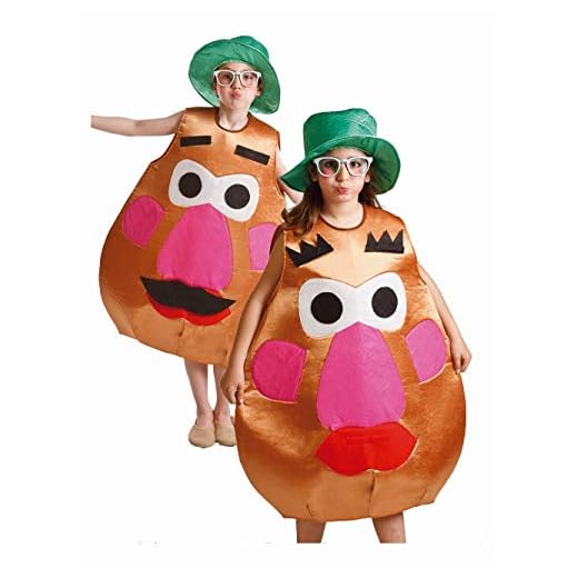 Disfraz de Sr. Cara Patata para niños de 8 a 10 años