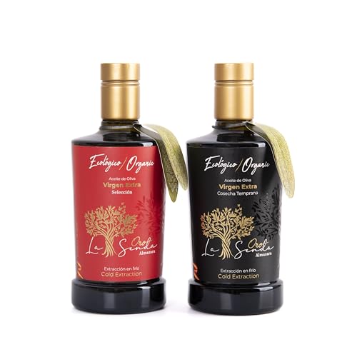 ACEITE DE OLIVA VIRGEN EXTRA ECOLÓGICO PACK 2 BOTELLAS 500ML (COSECHA TEMPRANA Y SELECCIÓN)