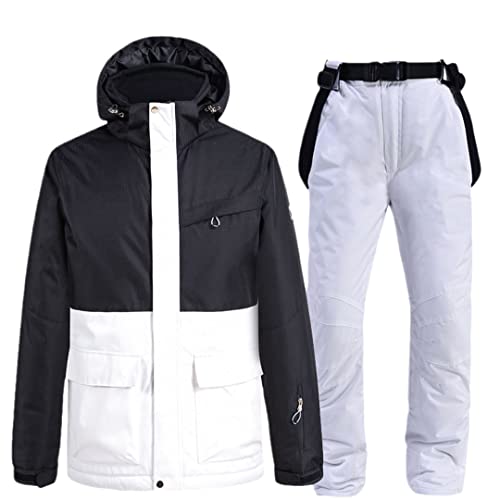 Skidkläder för män och kvinnor snökläder vinter varma tjocka snowboardbyxor skiddräkt, Q2, S