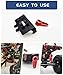 HOPLEX RC Servo Mount Bracket and Mini Servo Arm Red for ES08MA II Servo Upgrade Parts for Axial SCX24 RC Car Crawler