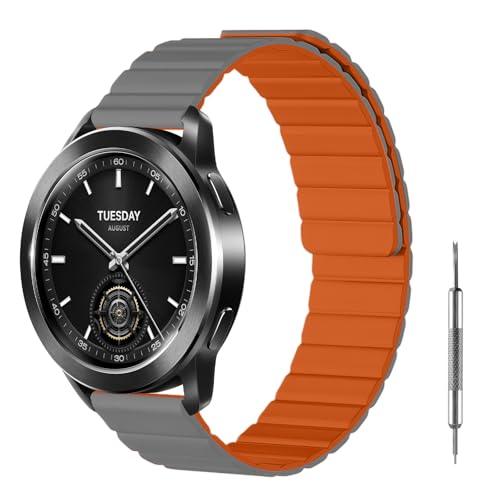[MokaZii] 22mm �o���h Xiaomi Watch S4/ S4 Sport/Redmi 5 Active/5 Lite/3 Active �Ή� ���C�ւ��x���g �V���R�[�� �y�� �ʋC�� �ϋv�� �h�� �o���h �j�����p Xiaomi Watch
