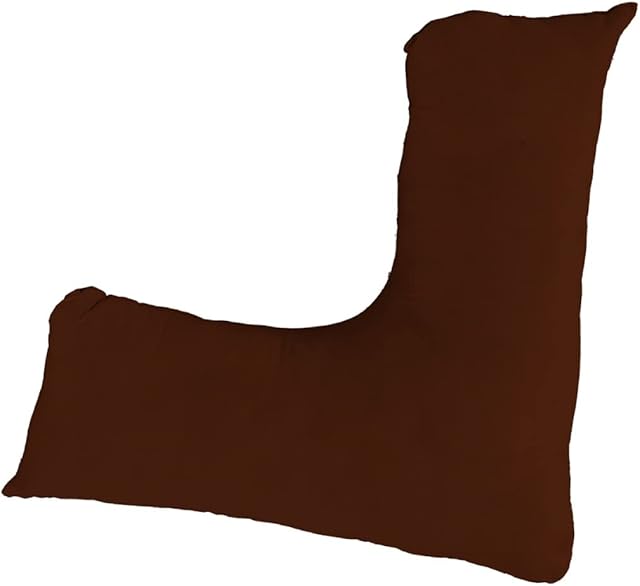 Sleep&Snuggle V Shaped Pillow Case Cover- Orthopaedic Nursing Maternity Pillow Case - Neck support for comfort and Soft Pillowcase (Brown)