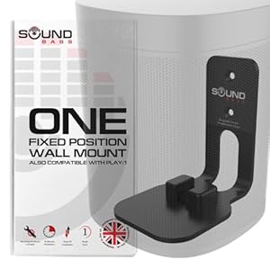 Sound bass ONE, ONE Gen 2, ONE SL & Play:1 Wall Mount Bracket, Black, Compatible with Sonos ONE, ONE Gen 2, ONE SL & PLAY1 Speaker