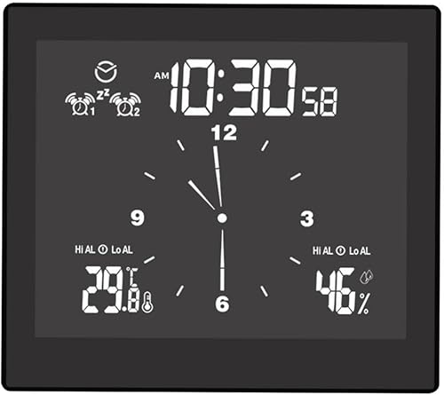 Miniatura 9 de Reloj de pared digital para baño, ducha, cocina, temporizador de pared con alarma, pantalla LCD grande, temporizador de pantalla táctil, tiempo de